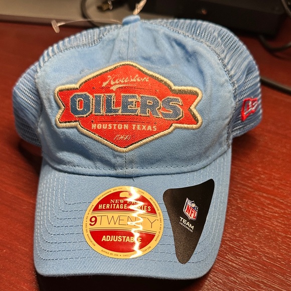 New Era Light Blue Oilers Cap - Picture 1 of 2